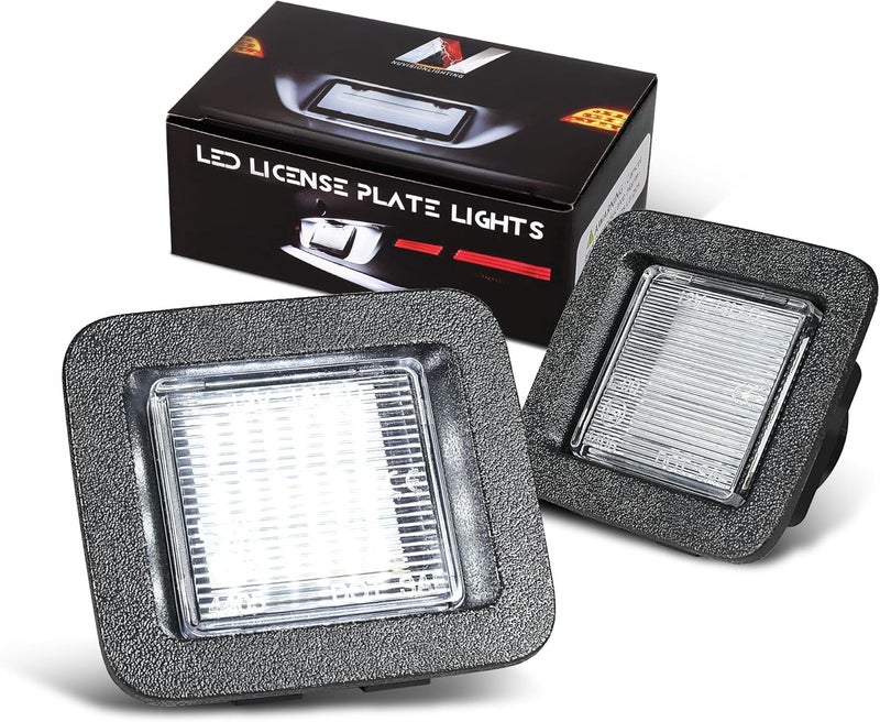 NUVISION LIGHTING Pair of LED License Plate Lights Compatible with 15-20 F150, FO2870101, NVL-LPL-029 - Image 1